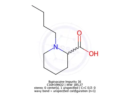 Chemical structure of Bupivacaine Impurity 16