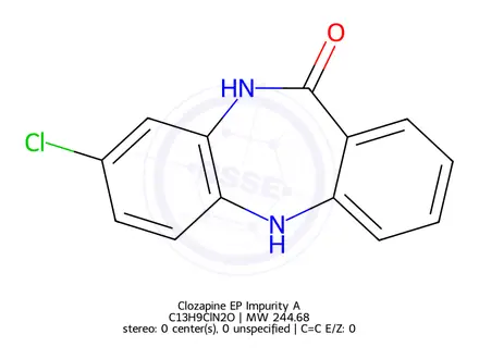Chemical structure of Clozapine EP Impurity A