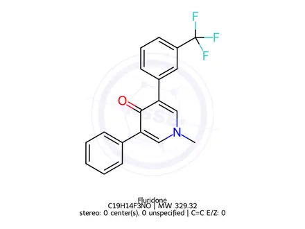 Chemical structure of Fluridone