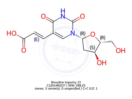 Chemical structure of Brivudine Impurity 13