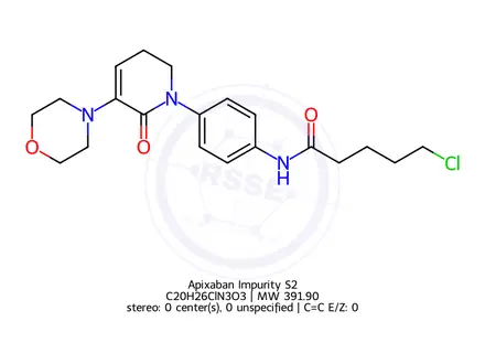 Chemical structure of Apixaban Impurity S2