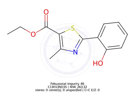 Chemical structure of Febuxostat Impurity 46