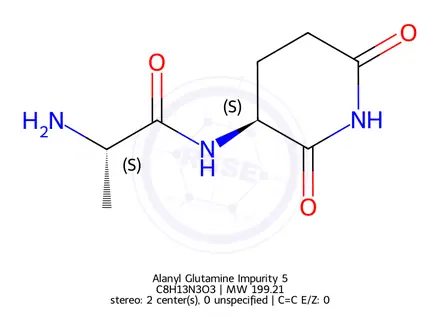 Chemical structure of Alanyl Glutamine Impurity 5