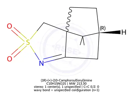 Chemical structure of (1R)-(+)-(10-Camphorsulfonyl)imine
