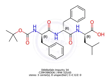 Chemical structure of Difelikefalin Impurity 34