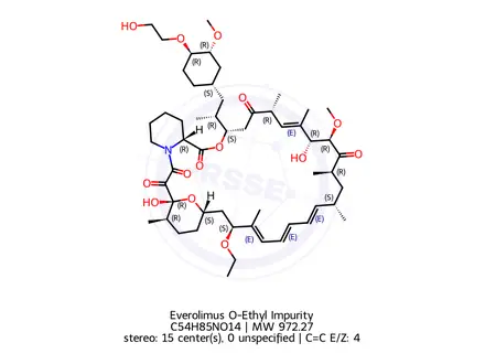 Chemical structure of Everolimus Impurity 008-96