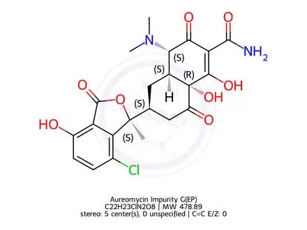 Chemical structure of Aureomycin Impurity G(EP)
