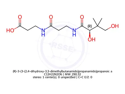 Chemical structure of Calcium pantothenate Impurity 2