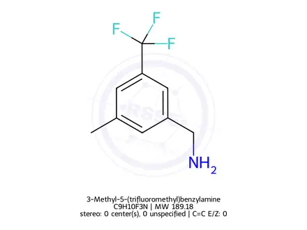 Chemical structure of 3-Methyl-5-(trifluoromethyl)benzylamine