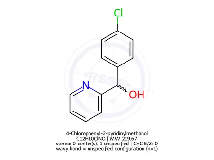 Chemical structure of 4-Chlorophenyl-2-pyridinylmethanol