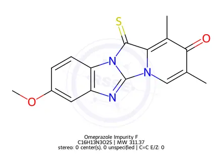 Chemical structure of Omeprazole Impurity F