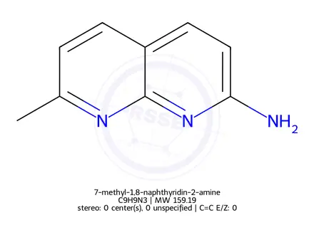 Chemical structure of 7-methyl-1,8-naphthyridin-2-amine