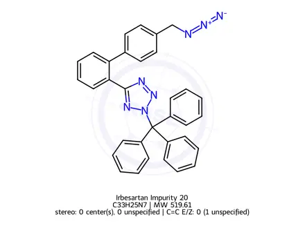 Chemical structure of Irbesartan Impurity 20
