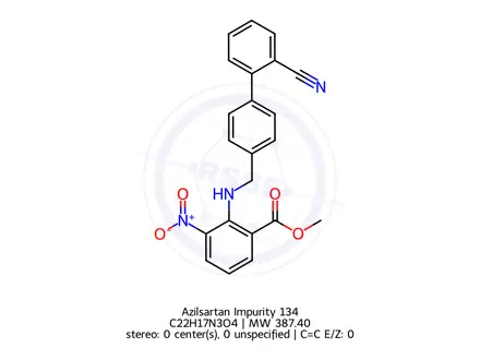 Chemical structure of Azilsartan Impurity 134