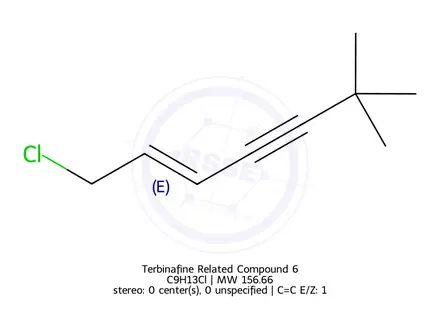 Chemical structure of Terbinafine Related Compound 6