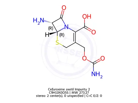 Chemical structure of Cefuroxime axetil Impurity 2