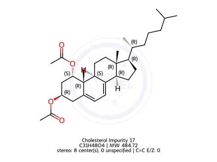 Chemical structure of Cholesterol Impurity 17