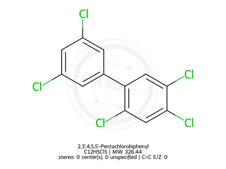 Chemical structure of 2,3',4,5,5'-Pentachlorobiphenyl