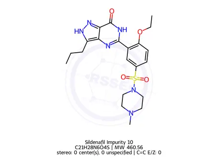 Chemical structure of Sildenafil Impurity 10