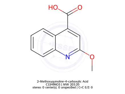 Chemical structure of 2-Methoxyquinoline-4-carboxylic Acid