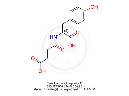 Chemical structure of Clavulanic acid Impurity G