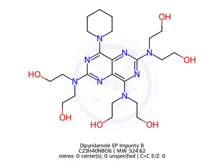 Chemical structure of Dipyridamole EP Impurity B