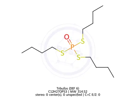 Chemical structure of Tribufos (DEF 6)