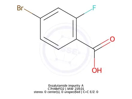 Chemical structure of Enzalutamide impurity A