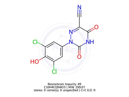 Chemical structure of Resmetirom Impurity 49