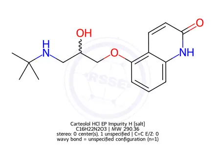 Chemical structure of Carteolol HCl EP Impurity H