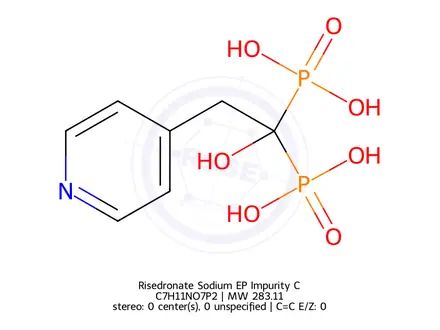 Chemical structure of Risedronate Sodium-Impurity C