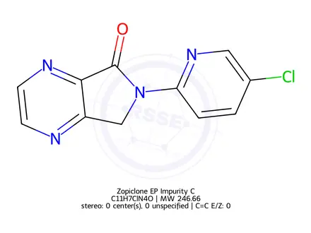 Chemical structure of Zopiclone EP Impurity C