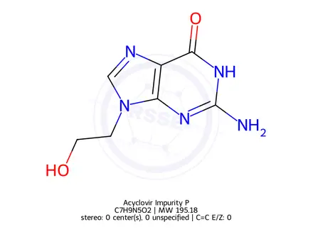 Chemical structure of Acyclovir Impurity P