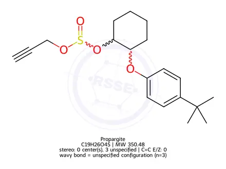 Chemical structure of Propargite