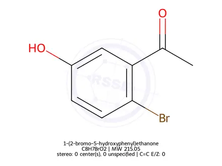Chemical structure of 1-(2-bromo-5-hydroxyphenyl)ethanone