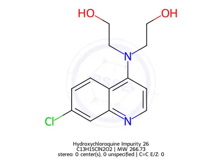 Chemical structure of Hydroxychloroquine Impurity 26