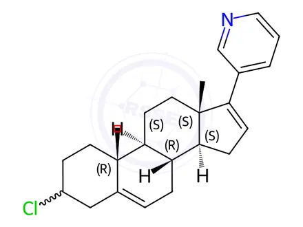 Chemical structure of 3-Deoxy 3-Chloro Abiraterone