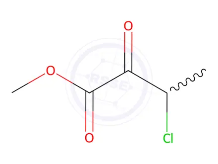 Chemical structure of Butanoic acid, 3-chloro-2-oxo-, methyl ester