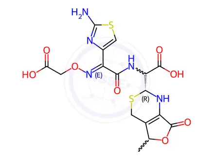 Chemical structure of Cefixime Impurity A