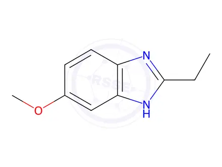 Chemical structure of Benzimidazole, 2-ethyl-5-methoxy-(8CI)