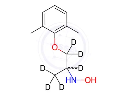 Chemical structure of N-Hydroxy Mexiletine-d6 Oxalate