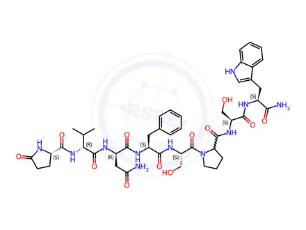 Chemical structure of Adipokinetic Hormone (Anax Imperator Mauricianus)