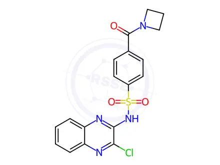 Chemical structure of Pyrrolidine, 2-(2-chloro-5-fluorophenyl)-1-[(S)-(1,1-dimethylethyl)sulfinyl]-, (2R)-