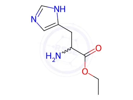 Chemical structure of Histidine Impurity 72 Hydrochloride (R-Histidine Ethyl Ester Hydrochloride)