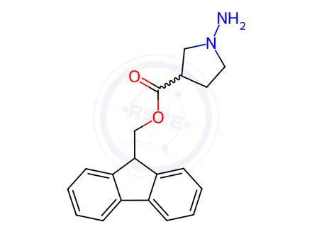 Chemical structure of 3-(N-FMOC-AMINO)PYRROLIDINE HYDROCHLORIDE