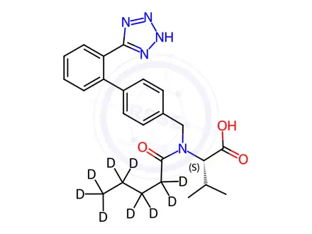 Chemical structure of Valsartan-d9
