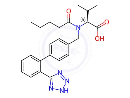 Chemical structure of Valsartan