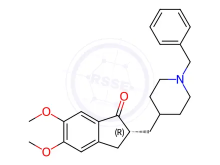 Chemical structure of R-(+)-Donepezil