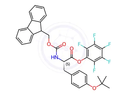 Chemical structure of Fmoc-Tyr(tBu)-OPfp