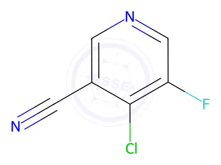 Chemical structure of 4-Chloro-5-fluoronicotinonitrile